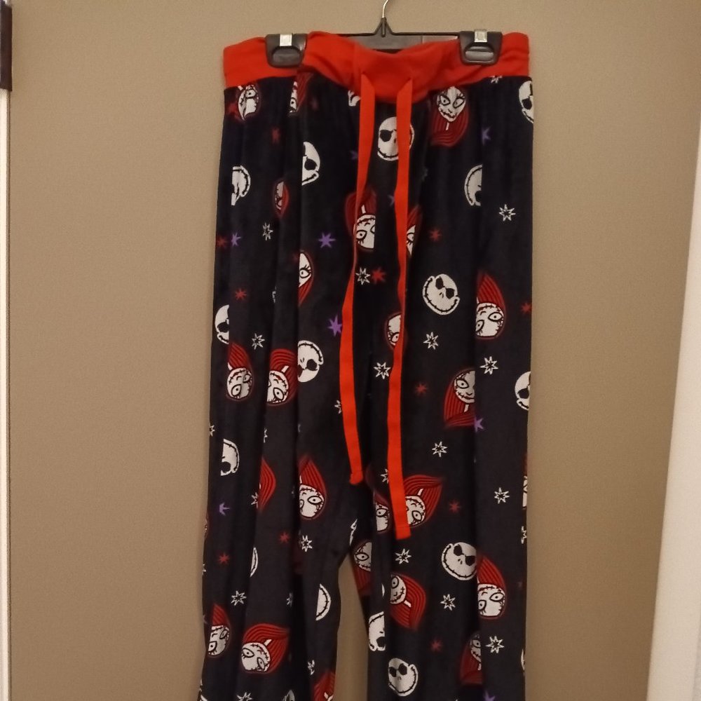 BLACK NIGHTMARE BEFORE XMAS LOUNGE PANTS SIZE XL